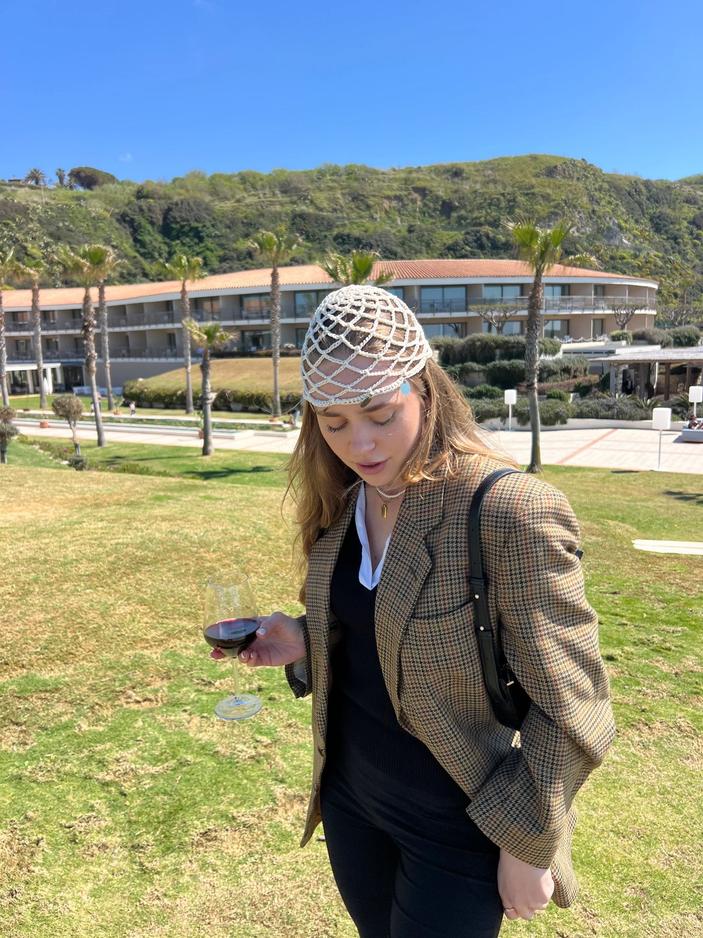 İTAYLO™ Lara Silver Örgü Plaj Şapkası
